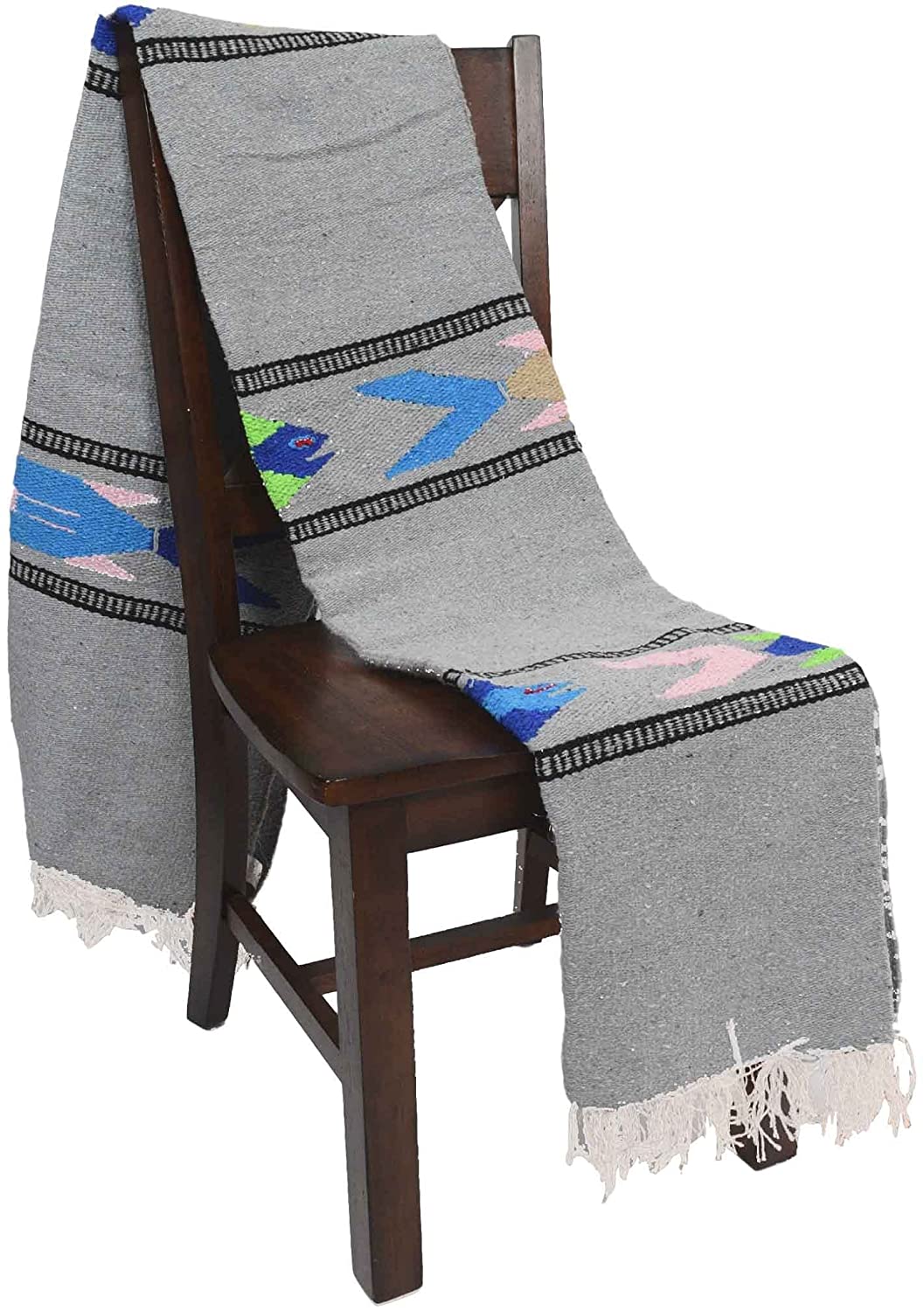 Heather Grey Baja Fish Yoga Blanket - OVERLANDERS Outfitter