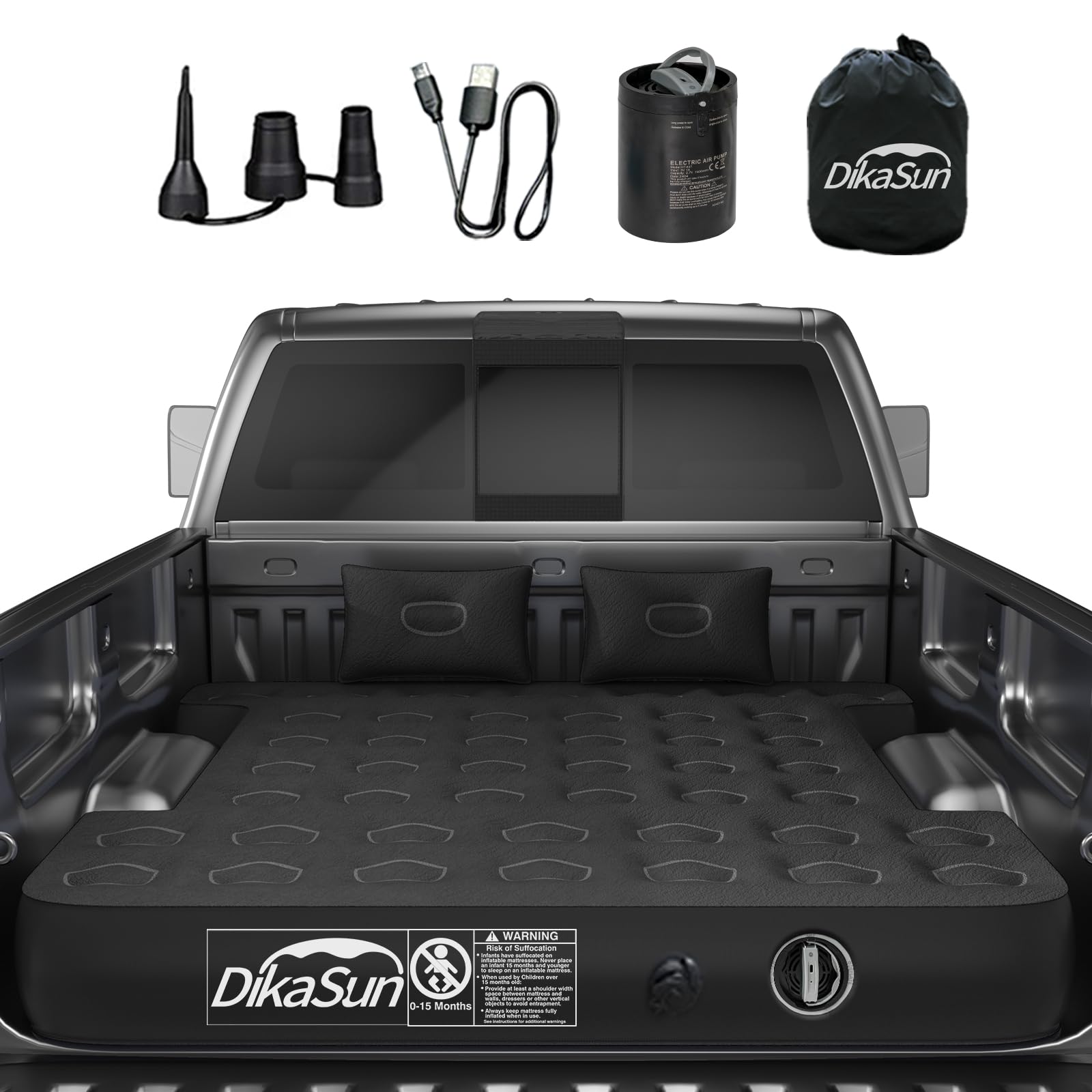 DikaSun Chevrolet 5.5-5.8ft | 6-6.5'  Truck Bed Air Mattress - OVERLANDERS Outfitter