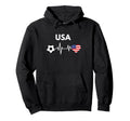 Usa 2026 United States Flag Soccer Hoodie - Minimalist Print Men Women - OVERLANDERS Outfitter