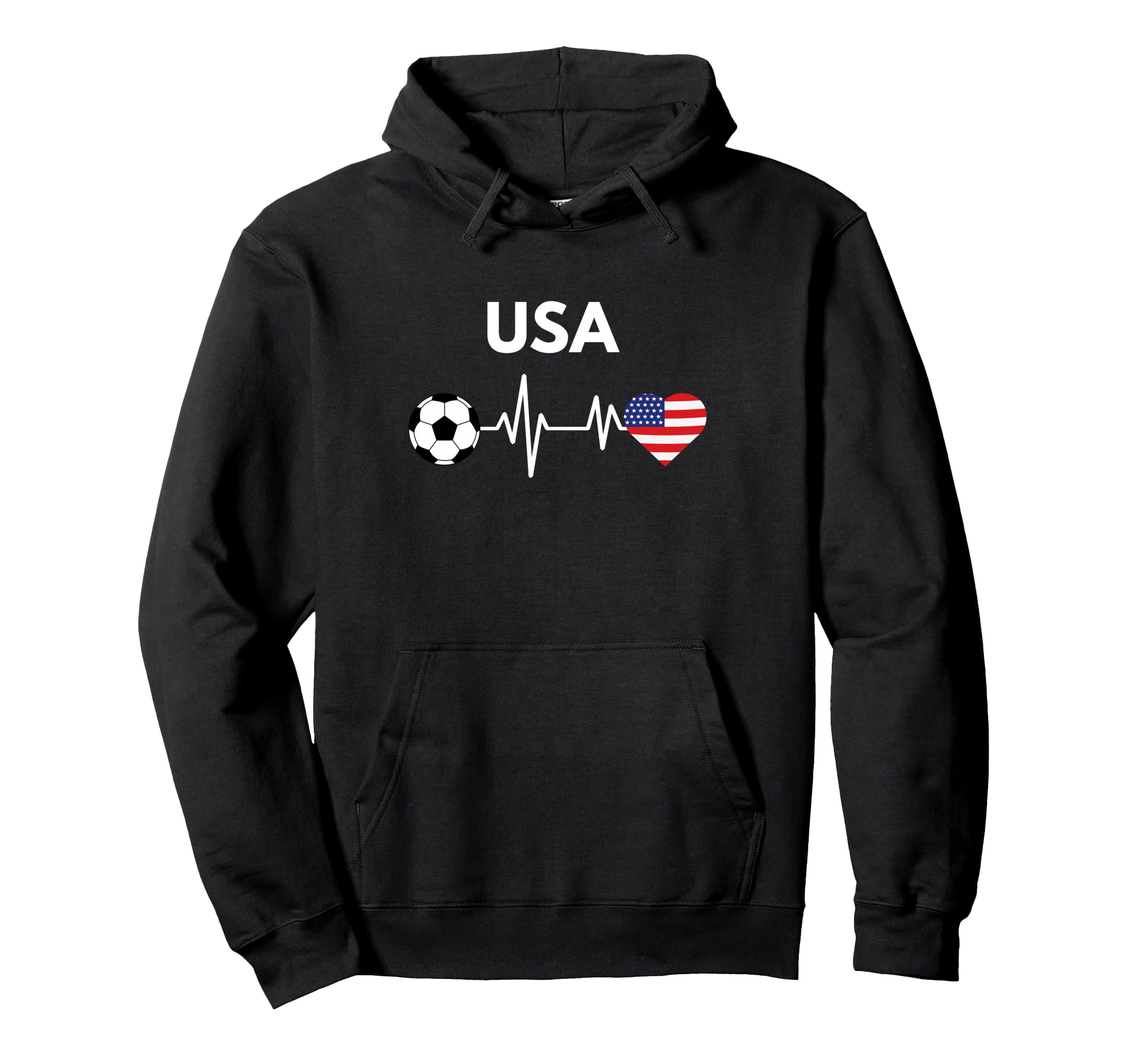 Usa 2026 United States Flag Soccer Hoodie - Minimalist Print Men Women - OVERLANDERS Outfitter