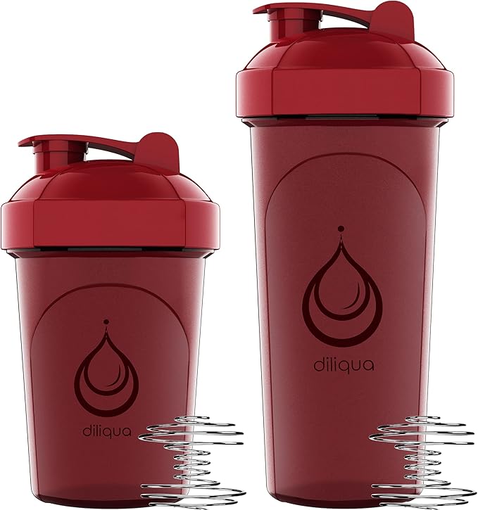 10 PACK- Shaker Bottles with Wire Whisks for Protein Mixes | Leakproof Blender Shaker Bottle Pack | BPA-Free & Dishwasher Safe | Large 28oz & Small 20oz shaker bottle | Shaker Cups for shakes - OVERLANDERS Outfitter