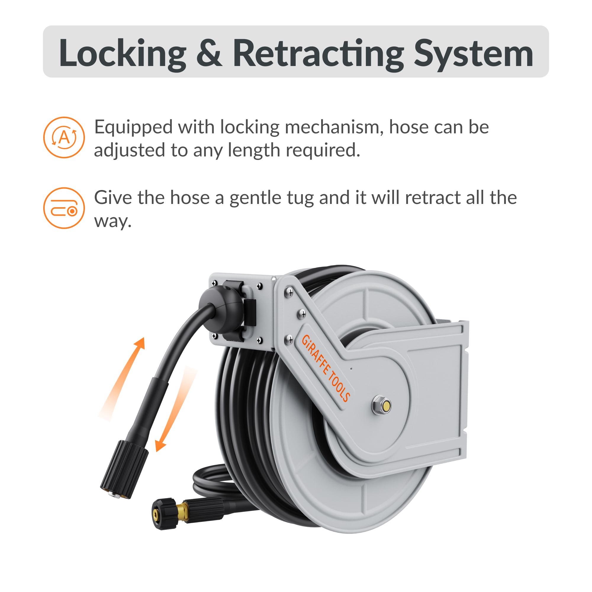 Retractable Pressure Hose Reel-1/4in - OVERLANDERS Outfitter