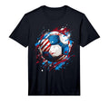 Soccer Football Usa Flag Soccer Gift T-Shirt - Unique Graphic for Adults - OVERLANDERS Outfitter