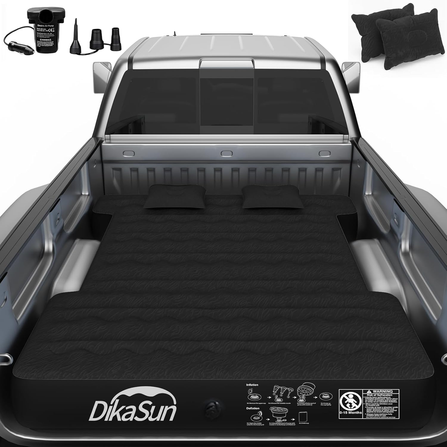 DikaSun Dodge 5.5-5.8ft | 6-6.5 ft  Truck Bed Air Mattress - OVERLANDERS Outfitter