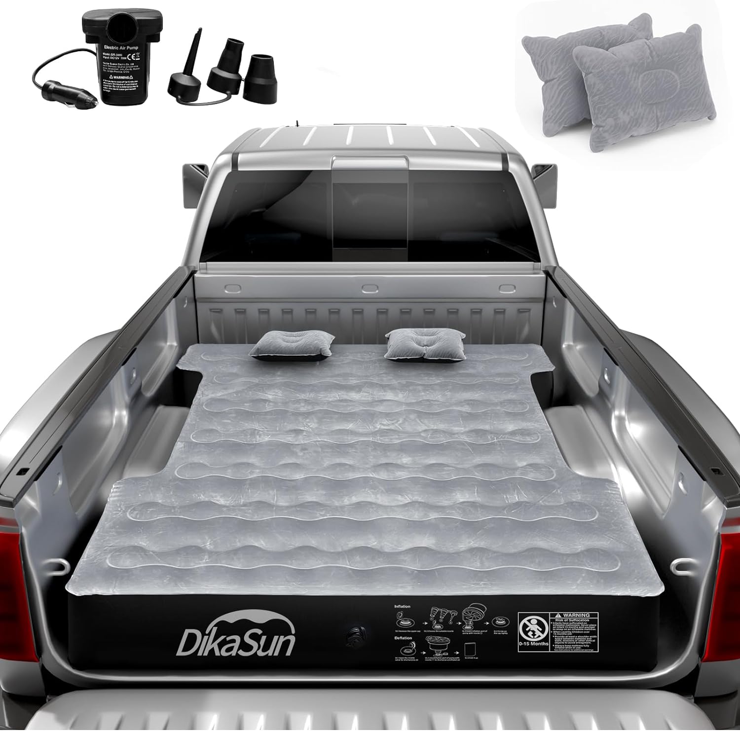 DikaSun Dodge 5.5-5.8ft | 6-6.5 ft  Truck Bed Air Mattress - OVERLANDERS Outfitter