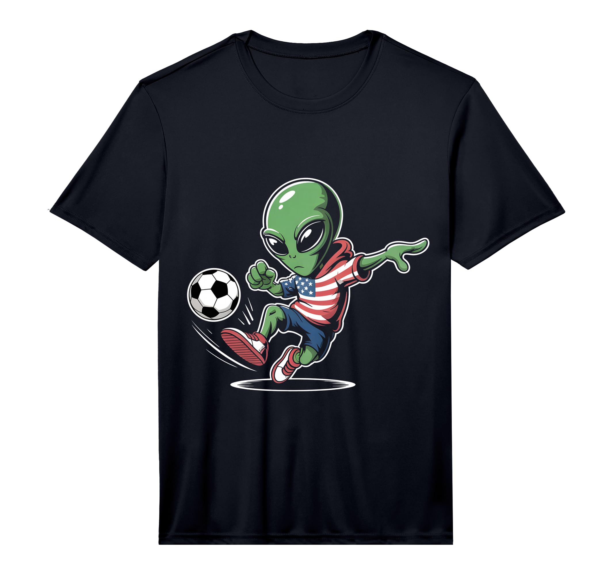 Mens Alien Usa Soccer Football T-Shirt - Casual Everyday Wear Unisex - OVERLANDERS Outfitter