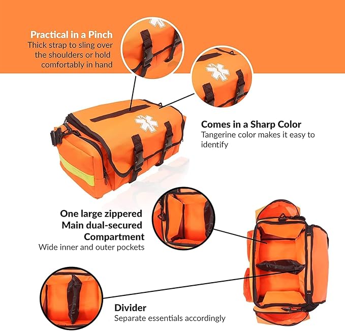 Deluxe EMT Trauma Kit - Fully Stocked First Responder Bag - We The Collective