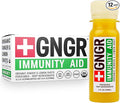 '+GNGR Immunity Aid Organic Ginger and Lemon Shot - Cold Pressed Ginger Shots with Echinacea, Lemon Juice, Honey, Zinc & Vitamin D3, Immune & Digestive Support (2 Oz, Pack of 12) - OVERLANDERS Outfitter