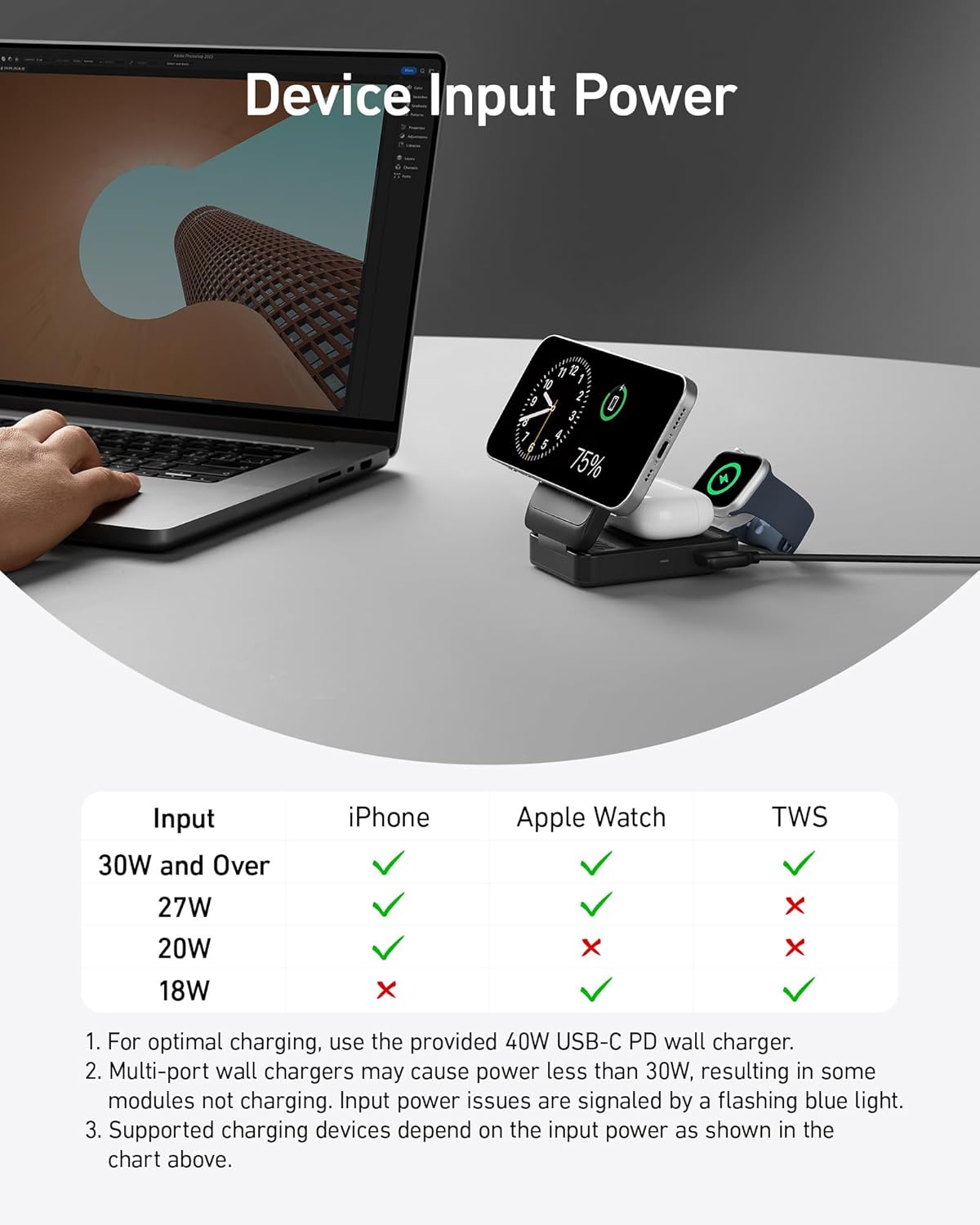 Anker MagGo Wireless Charging Station (Foldable 3-in-1) - We The Collective