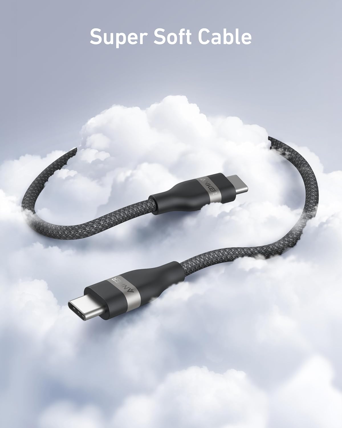 Anker USB-C to USB-C Cable (3 ft / 6 ft, 240W, Upcycled-Braided) - We The Collective
