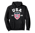 Usa Soccer 1885 American Flag Football Hoodie - Unique Graphic for Adults - OVERLANDERS Outfitter
