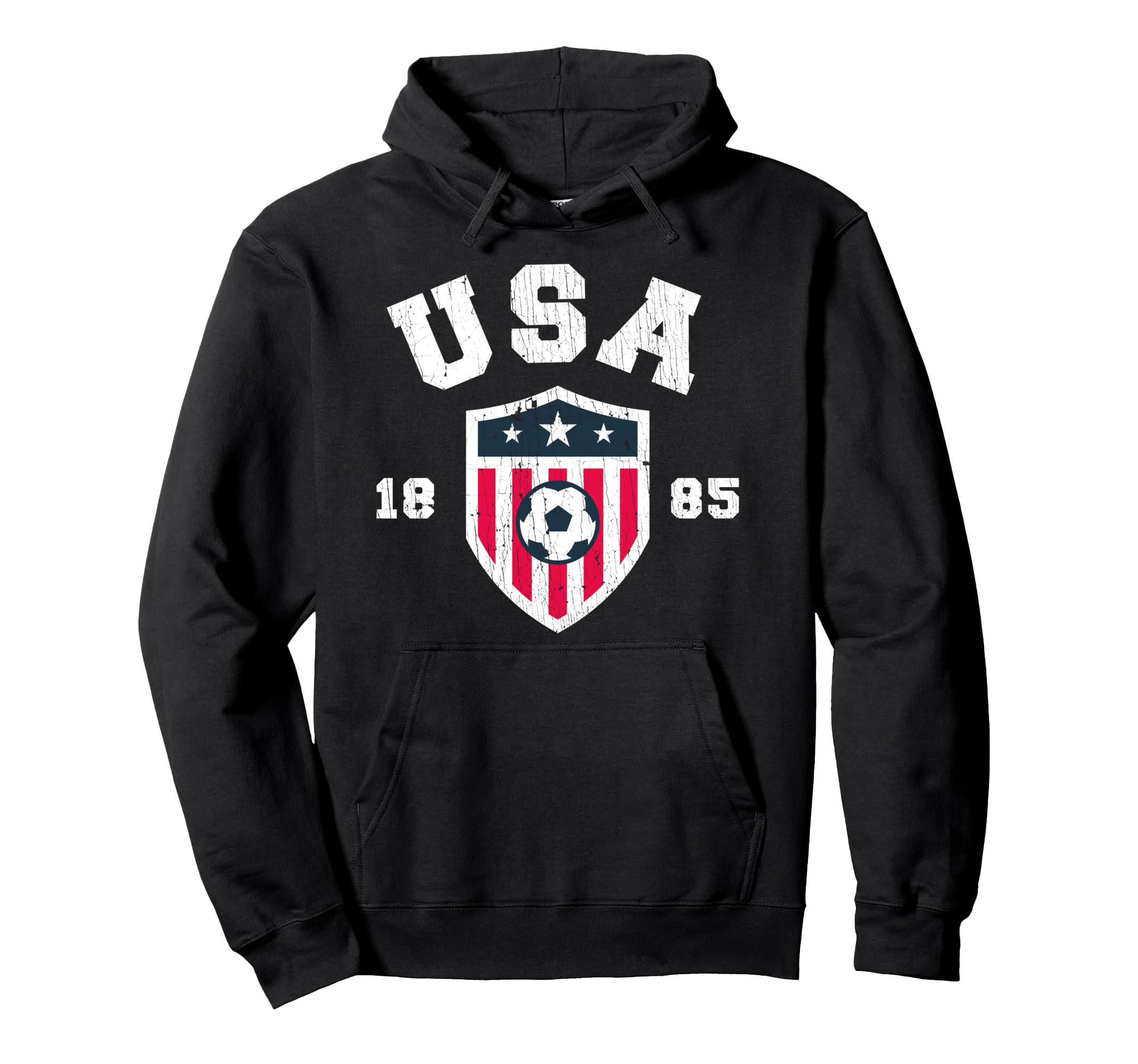 Usa Soccer 1885 American Flag Football Hoodie - Unique Graphic for Adults - OVERLANDERS Outfitter