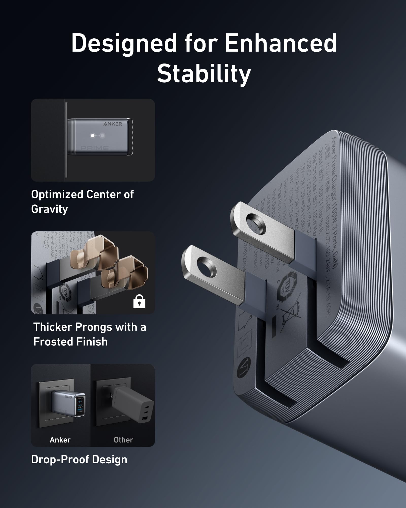 Anker Prime Charger (100W, 3 Ports, GaN) - We The Collective
