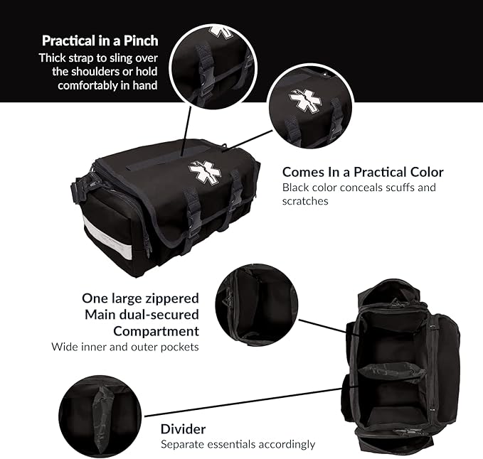 Deluxe EMT Trauma Kit - Fully Stocked First Responder Bag - We The Collective
