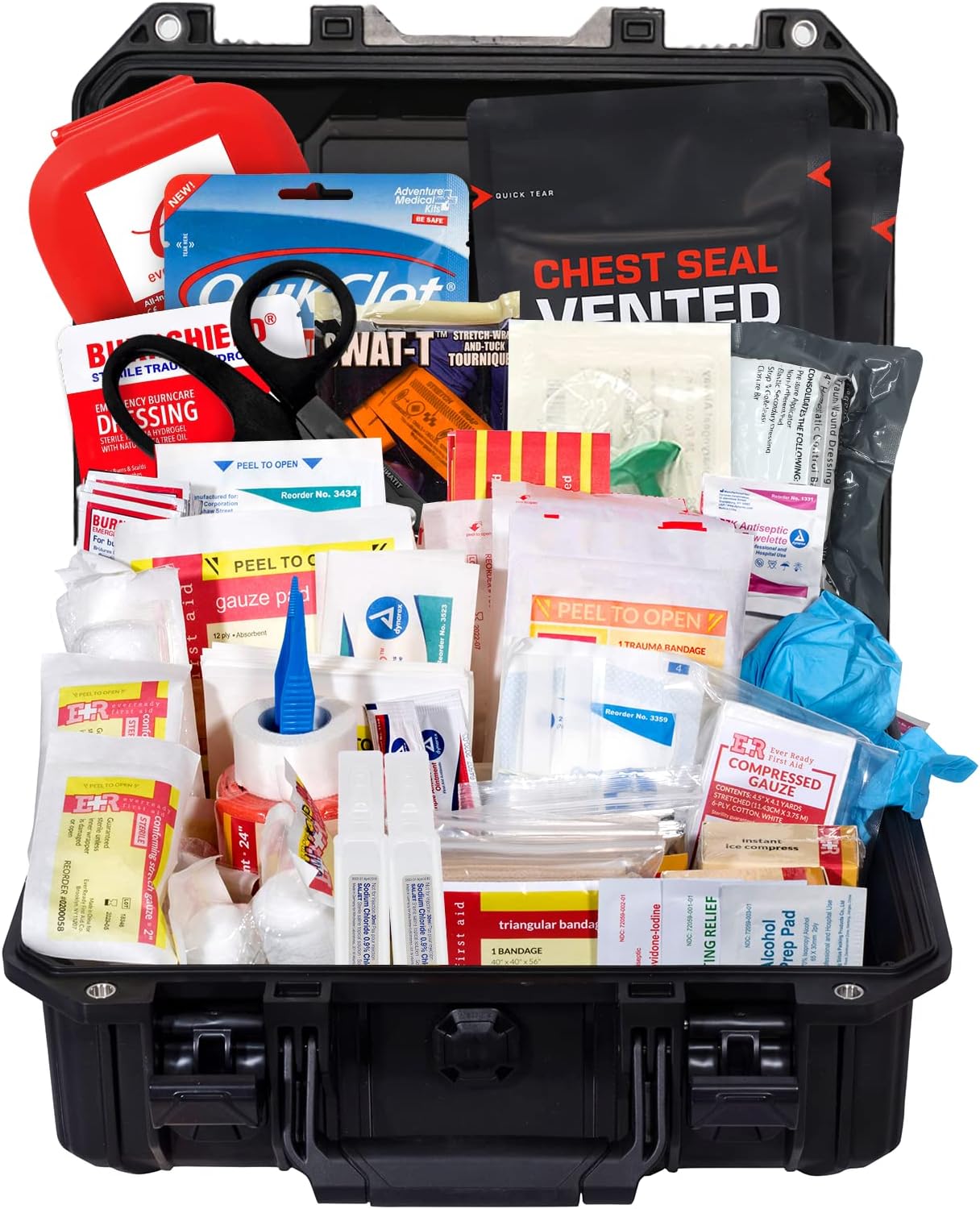 Fully Stocked Marine First Aid Medical Kit in Lightweight Waterproof Case - We The Collective