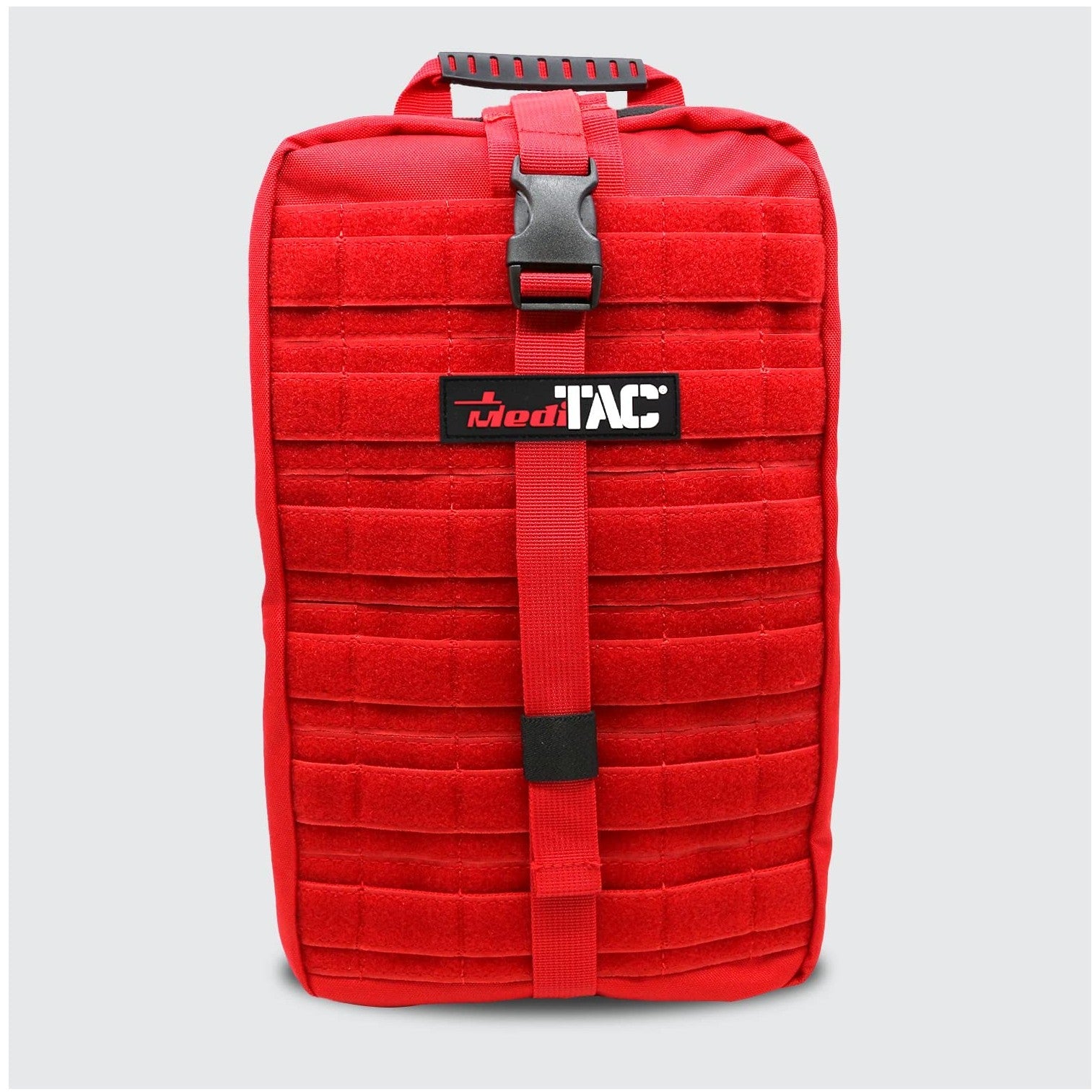 MediTac Kits rip-away fully stocked tactical trauma kit with chest seals, tourniquet, and bleeding control supplies.