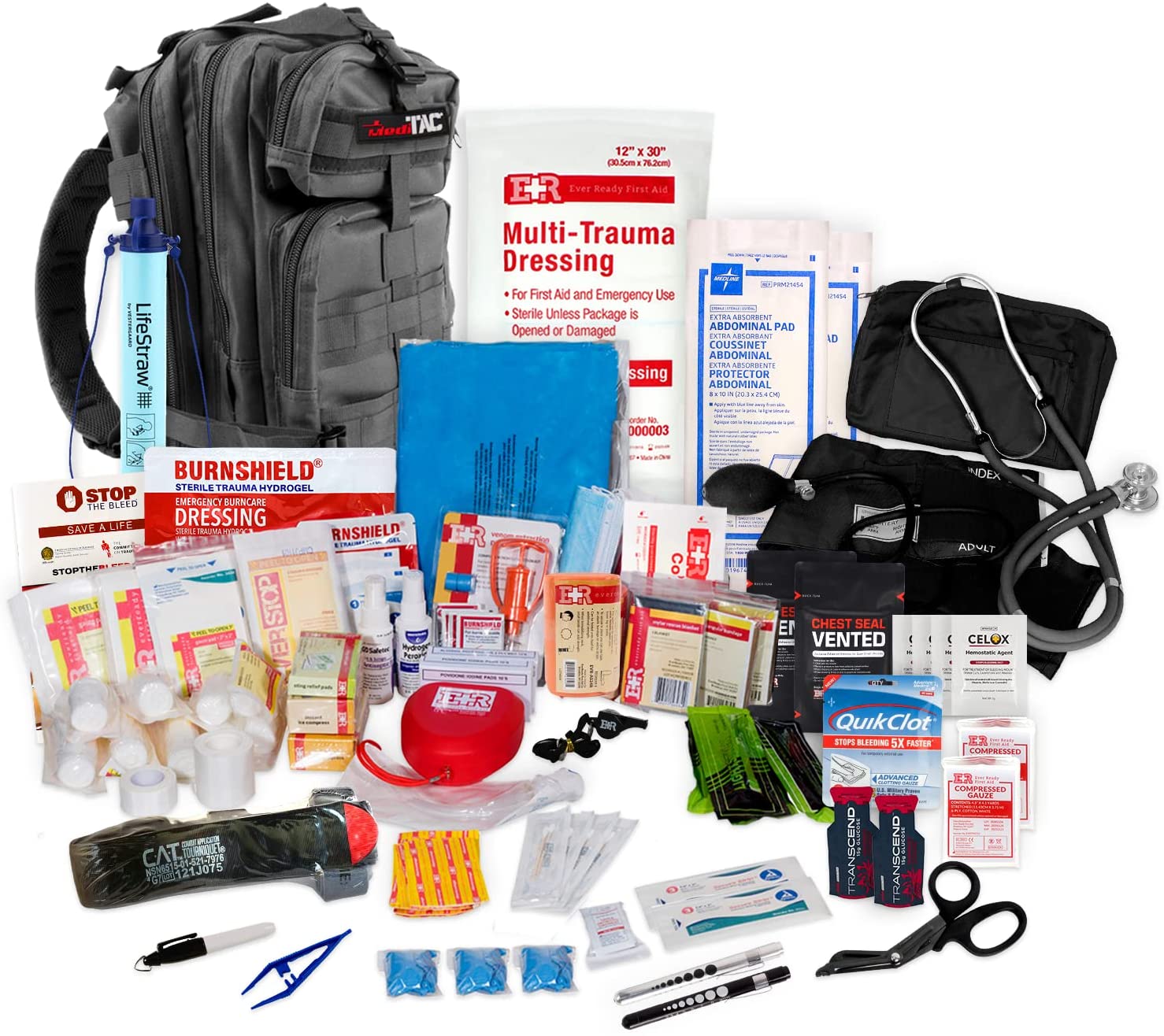Fully Stocked Rucksack Assault Trauma Tactical IFAK Kit - We The Collective