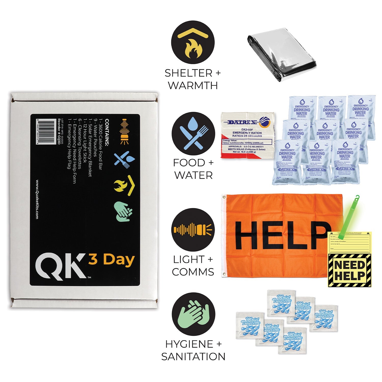 3 Day Quick Grab Kit | Quake Kits 72 Hour Bug Out Bag - We The Collective