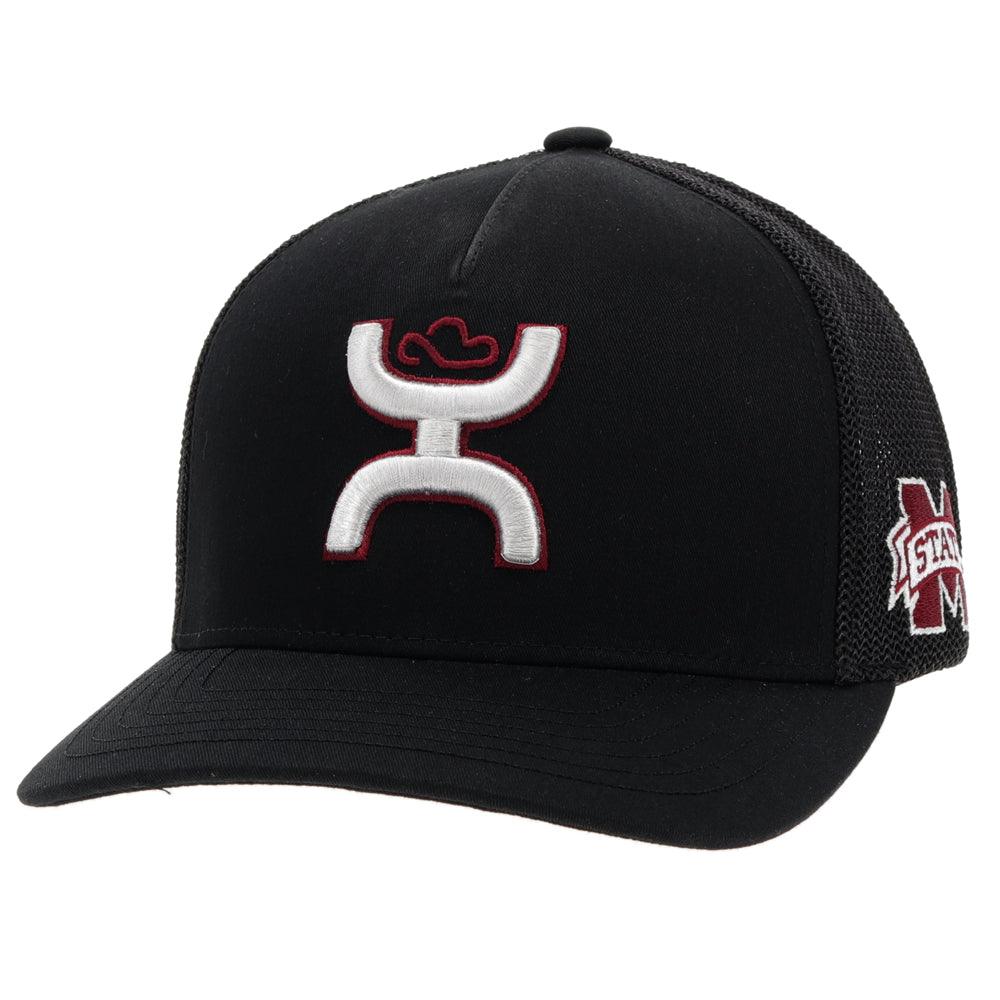 HOOey Mississippi State (Black/Grey/Maroon) - Fitted Trucker Cap - OVERLANDERS Outfitter