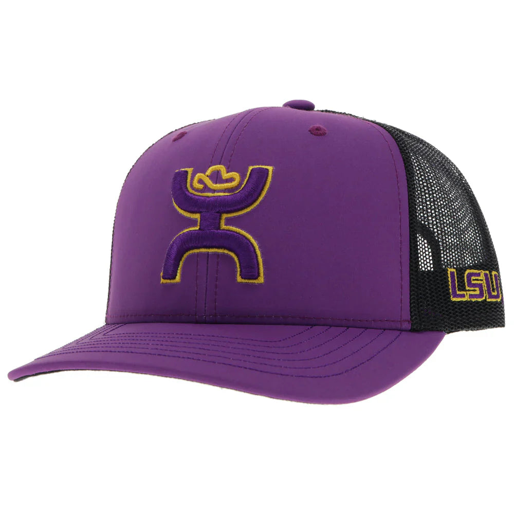 HOOey Louisiana State University "LSU" ( Purple/Black) - Trucker Cap - OVERLANDERS Outfitter