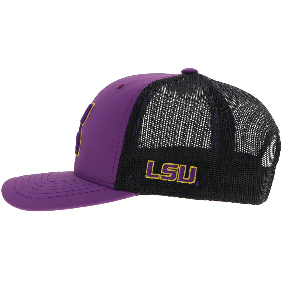 HOOey Louisiana State University "LSU" ( Purple/Black) - Trucker Cap - OVERLANDERS Outfitter