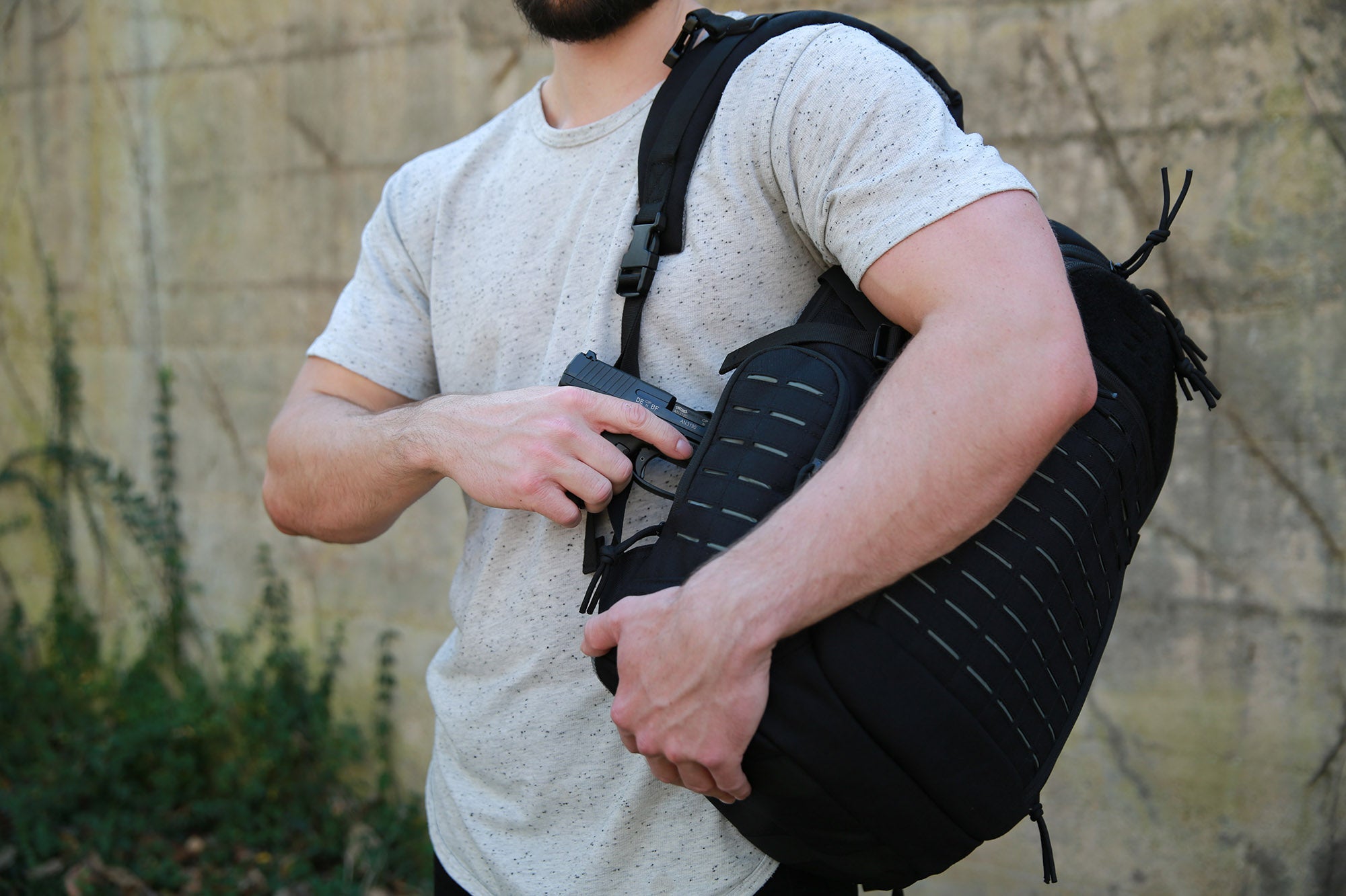 Elite Survival Systems Guardian EDC Backpack 25L in a stylish design, showcasing multiple pockets and adjustable straps.