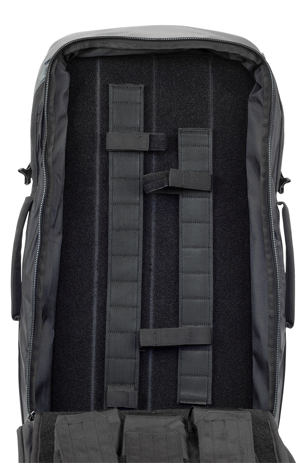 Elite Survival Systems Summit discreet rifle backpack with adjustable straps and multiple compartments for secure firearm storage.