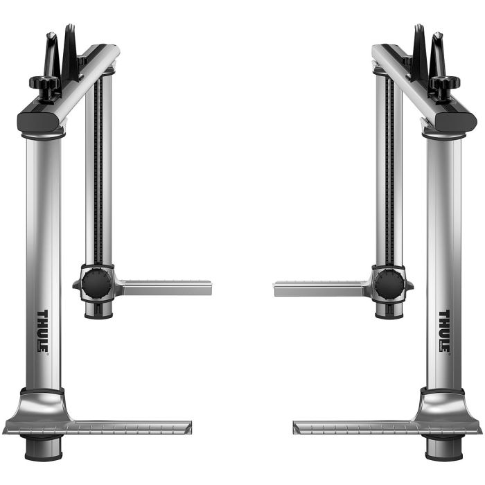 Backcountry Sportsman Thule Xsporter Pro roof rack mounted on vehicle with crossbars and load bars for carrying gear