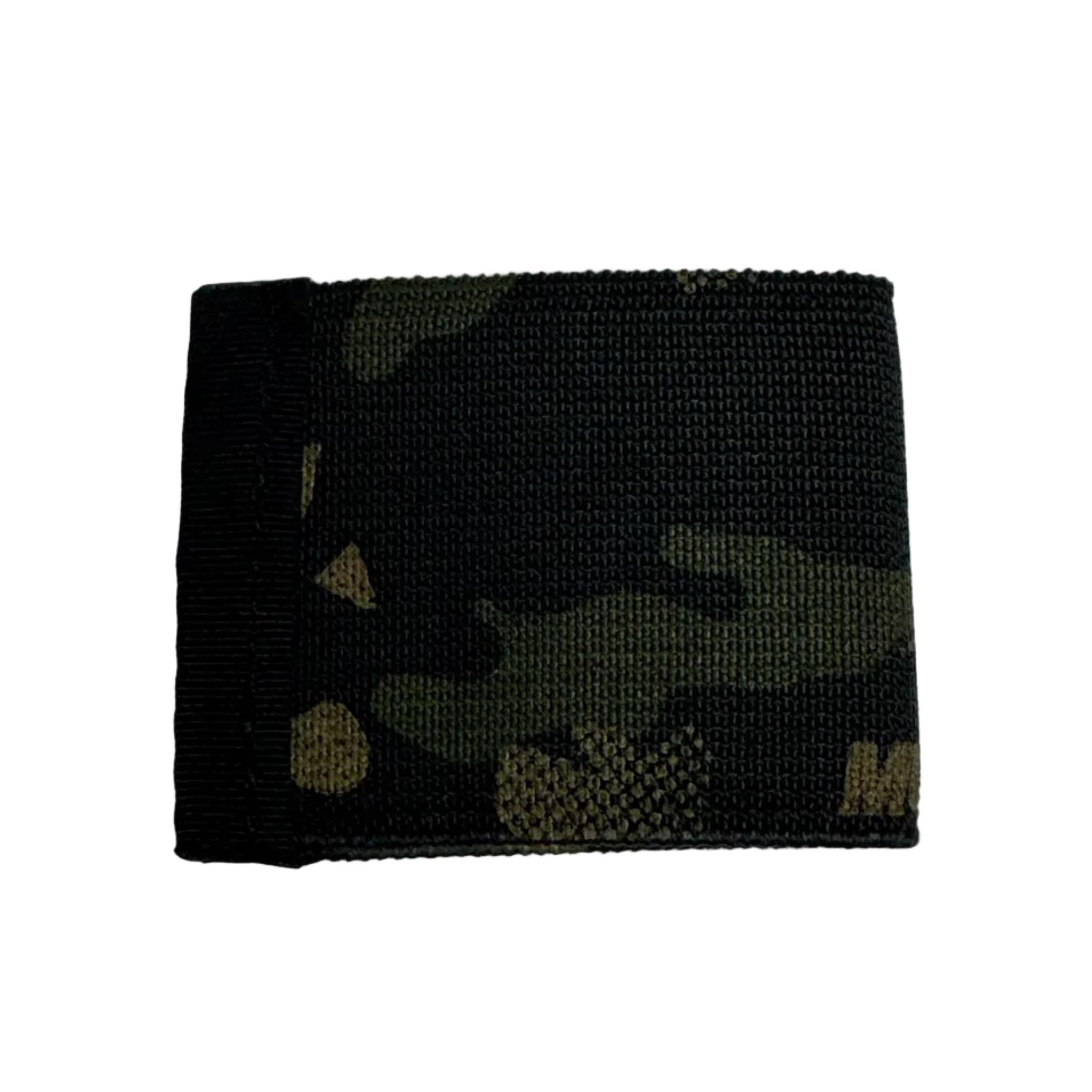 Recycled Firefighter minimalist elastic card band wallet with sleek design and durable stretch fabric for secure card storage.