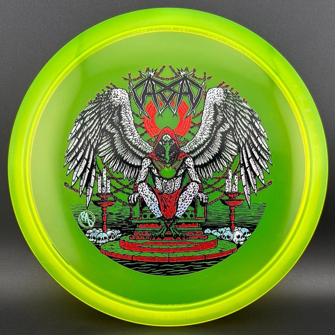 CryZtal Buzzz disc golf disc by Rare Air Discs featuring Karudi the Overseer design from Cult of RAD collection.