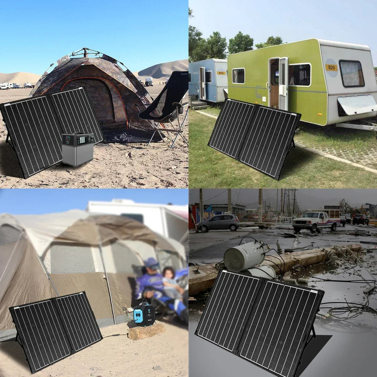 ACOPower 100w 12v Portable Solar Panel kit, Foldable Mono Suitcase, proteusX Waterproof 20A Charge Controller - OVERLANDERS Outfitter