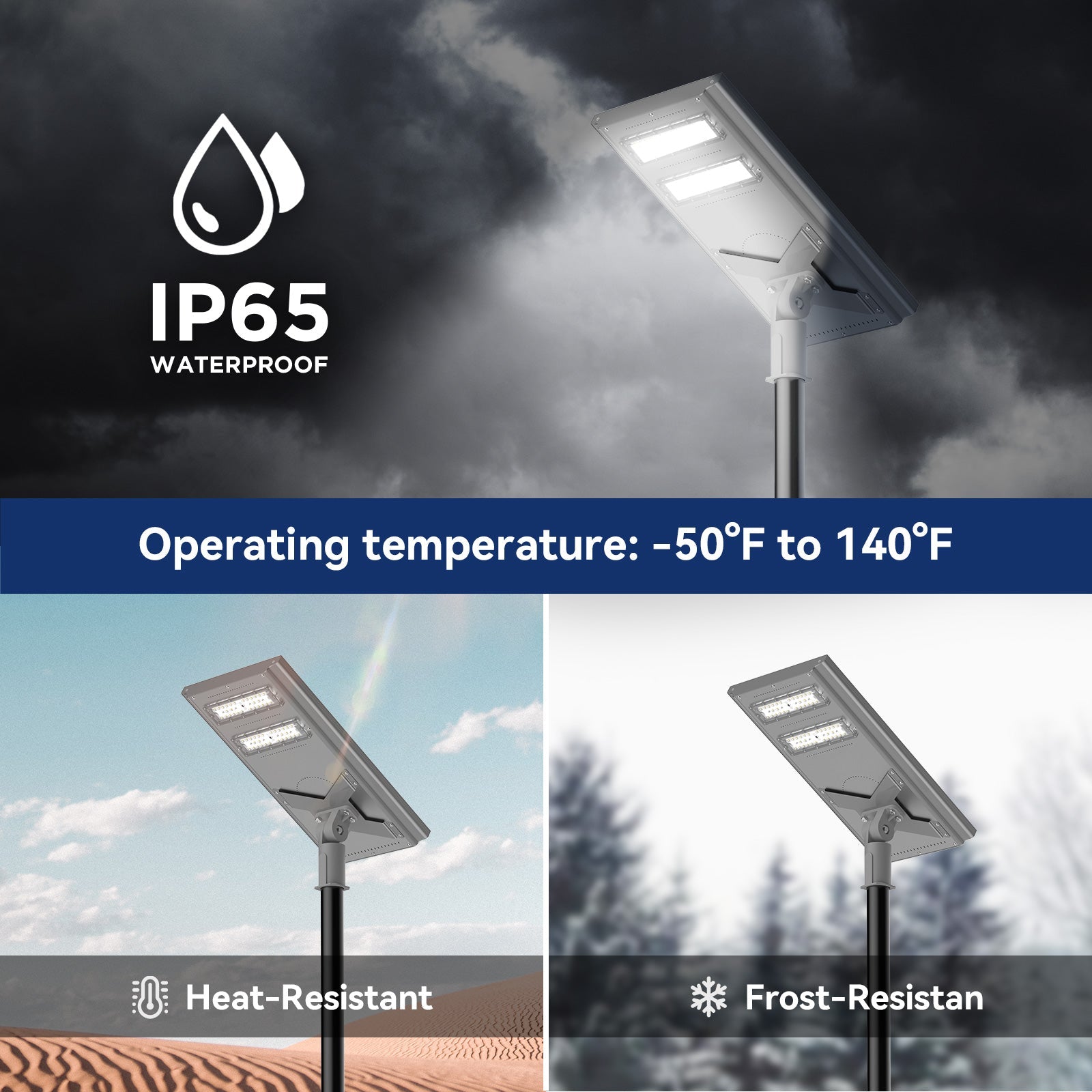 100 W 200W Commercial solar street light-Stay on - OVERLANDERS Outfitter