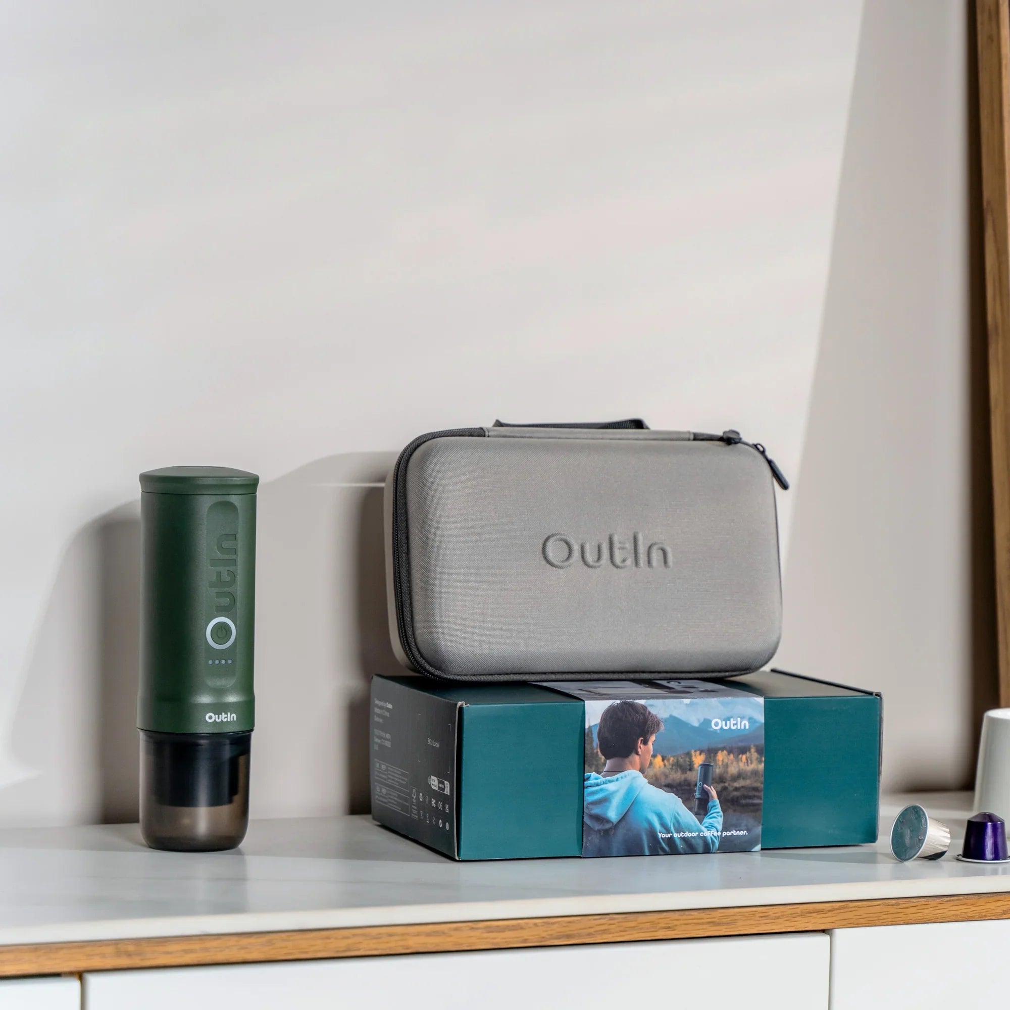 Traveler Espresso Gift Set (Forest Green) - OVERLANDERS Outfitter