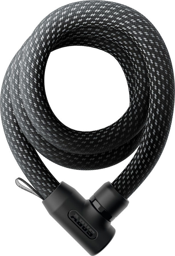 Abus Yarnit 4004K/140 black chain lock displayed on a white background, showcasing its sturdy design and security features.