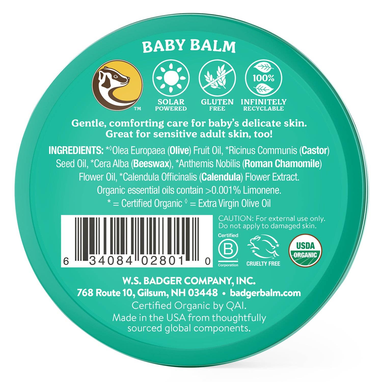 Baby Balm by Slowly in a small jar, smooth and gentle balm for baby's skin care, with a soft, natural texture and light color.