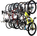Blackstone Wall Mounted Bike Storage Rack | 8 Bikes | Black - OVERLANDERS Outfitter