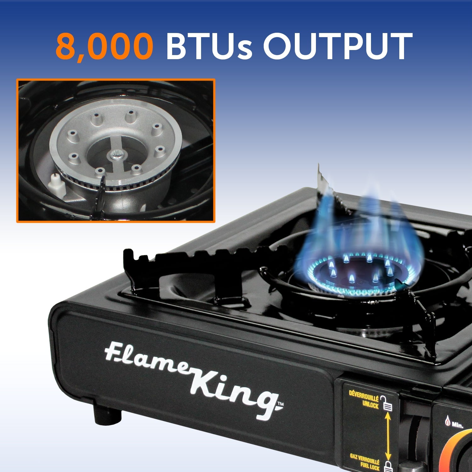 Flame King Portable Butane & Propane Gas Stove with Single Burner - We The Collective