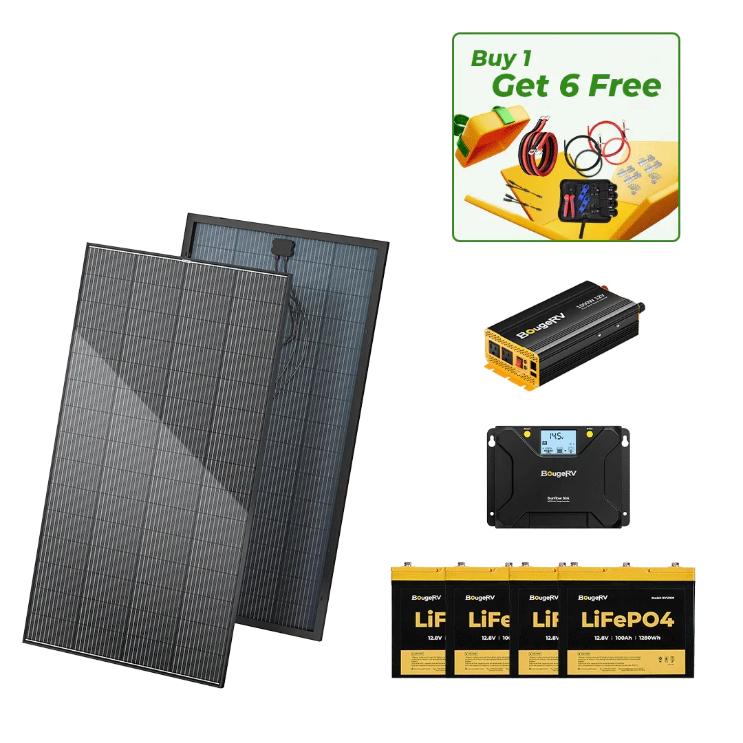BougeRV 12V 800W High Watt Rigid Solar System Kit - OVERLANDERS Outfitter