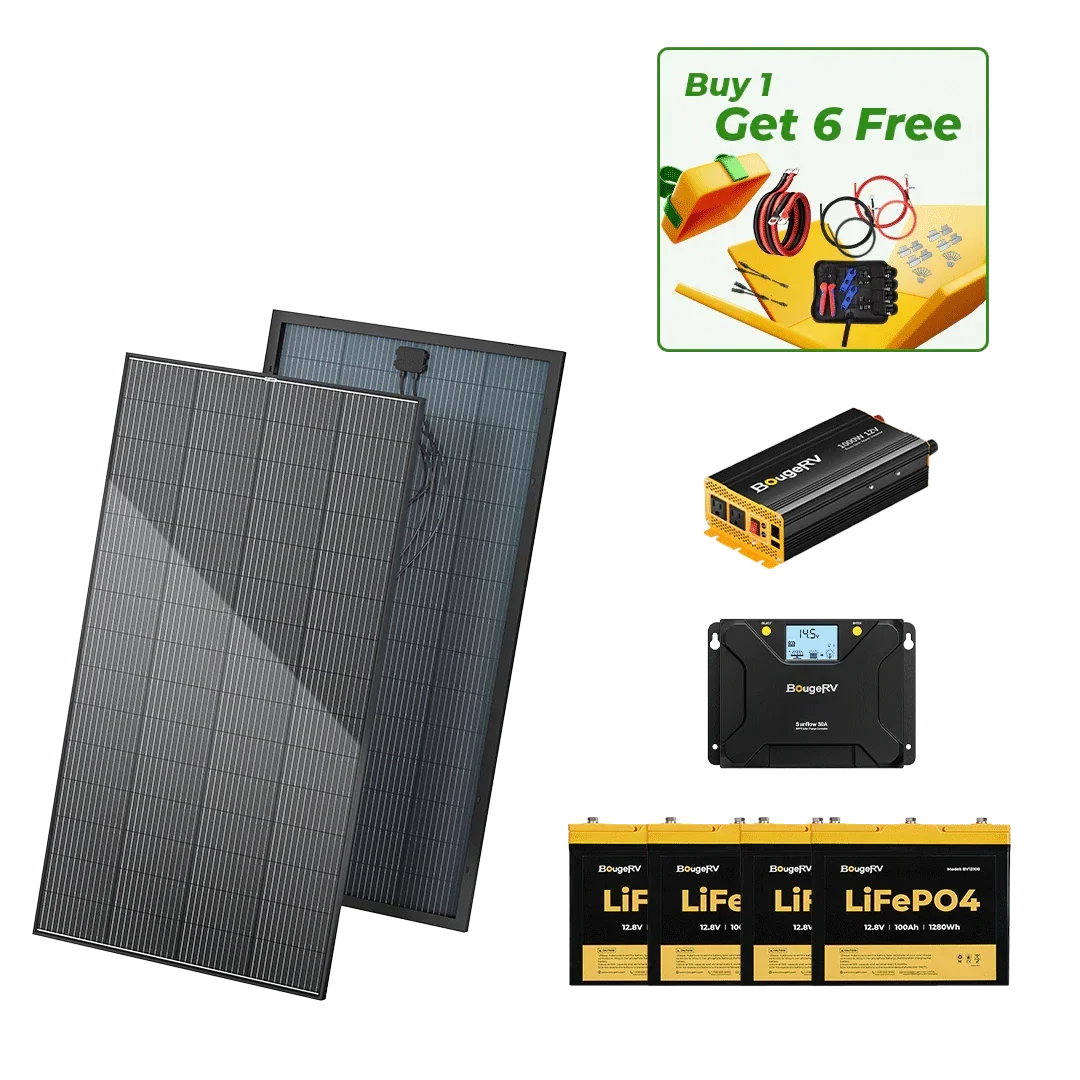 BougeRV 12V 800W High Watt Rigid Solar System Kit - OVERLANDERS Outfitter