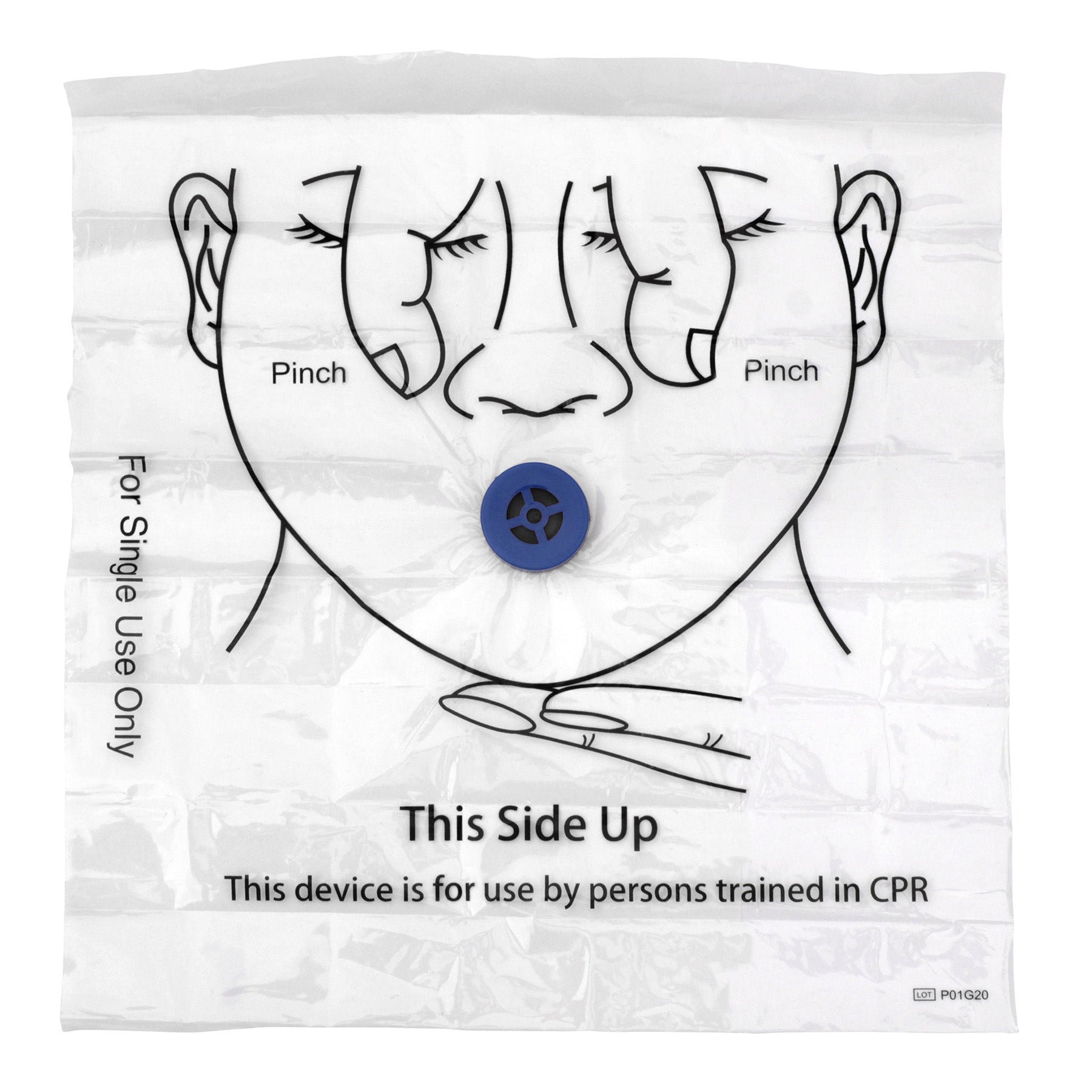 Alpenglow Readiness Supply CPR Shield first aid supplies with clear mask and instructions for emergency use.