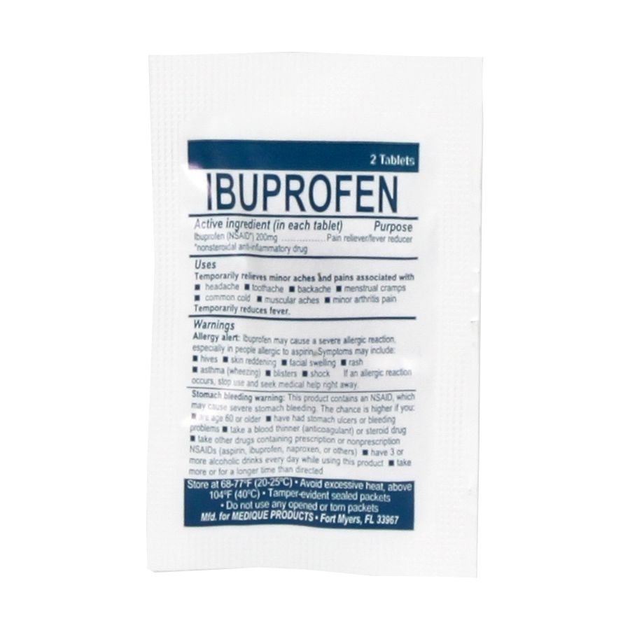 125 Ibuprofen Packs with 2 Tablets - We The Collective