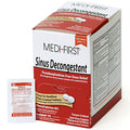 Box of sinus decongestant medicine with 250 capsules, used for nasal congestion relief, from Quakekits.com