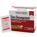 Box of Quakekits sinus decongestant medicine with 24 tablets, featuring packaging and blister packs for nasal relief.