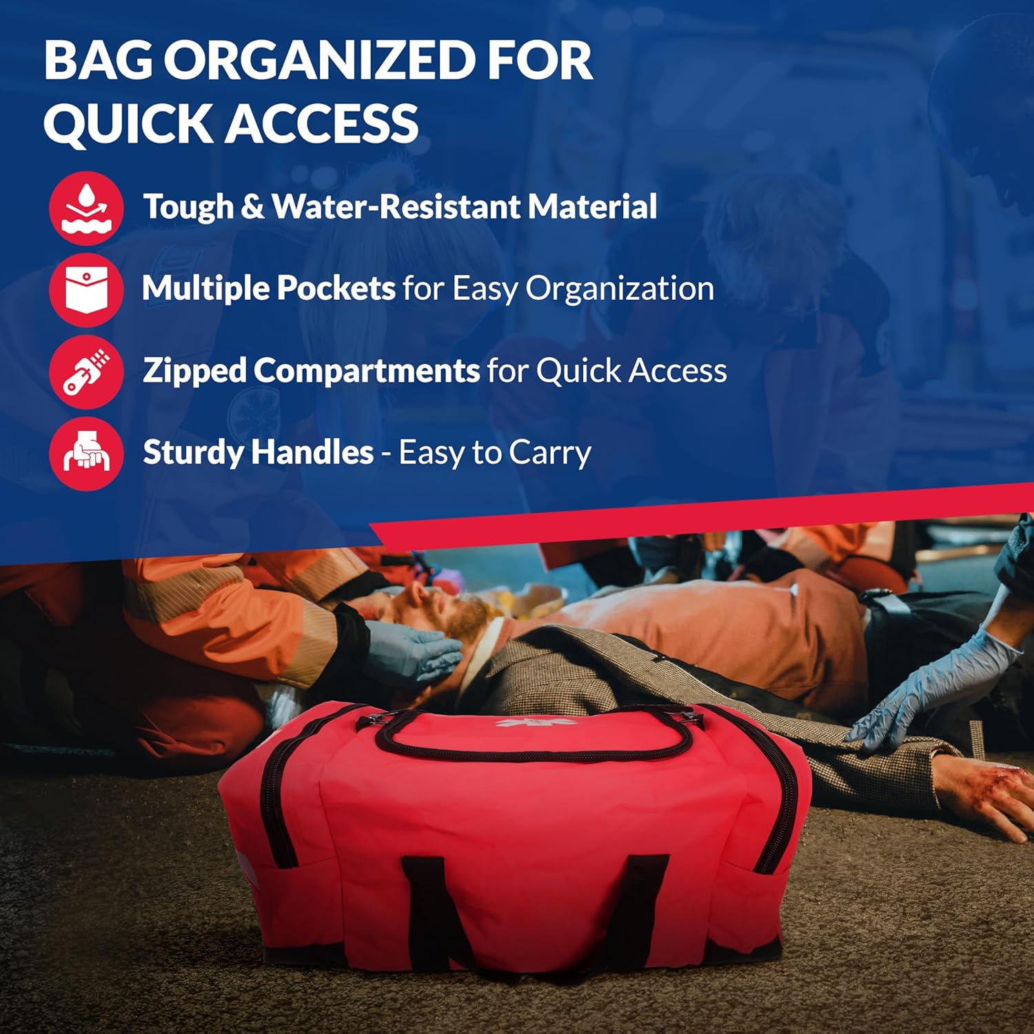 Fully Stocked First Responder Trauma Kit - We The Collective