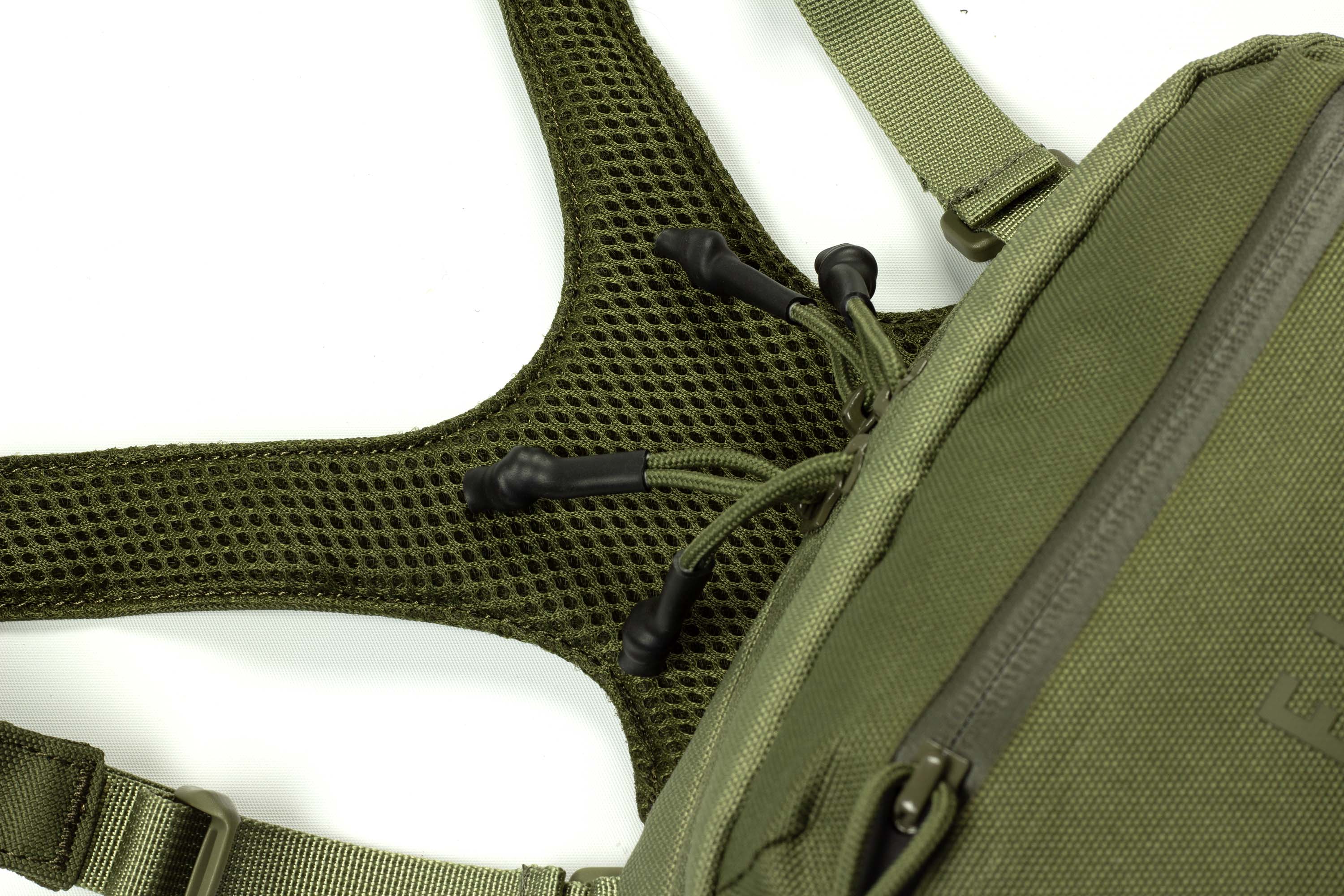 Elite Survival Systems Trailguard chest pack for concealed carry, showing the compact concealment pouch with adjustable straps.