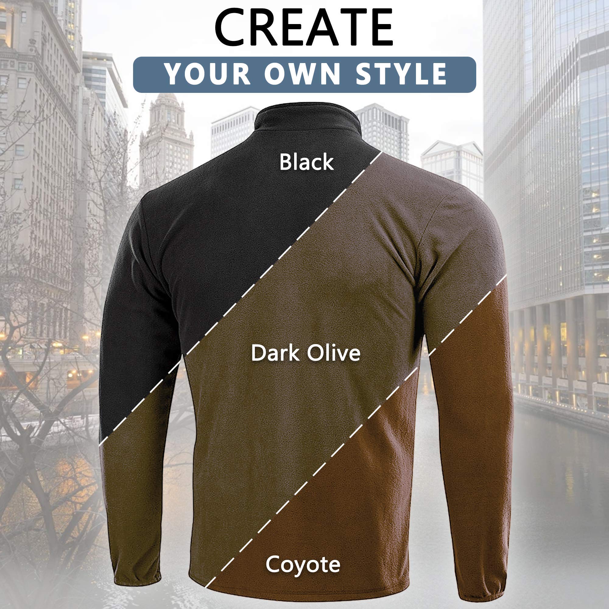 M-Tac Delta Fleece Jacket - Tactical Underwear Top Sweater 1/4 Zip - We The Collective