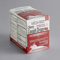 Cherry cough drops in a box, featuring 50 soothing lozenges for relief from coughs and throat irritation.
