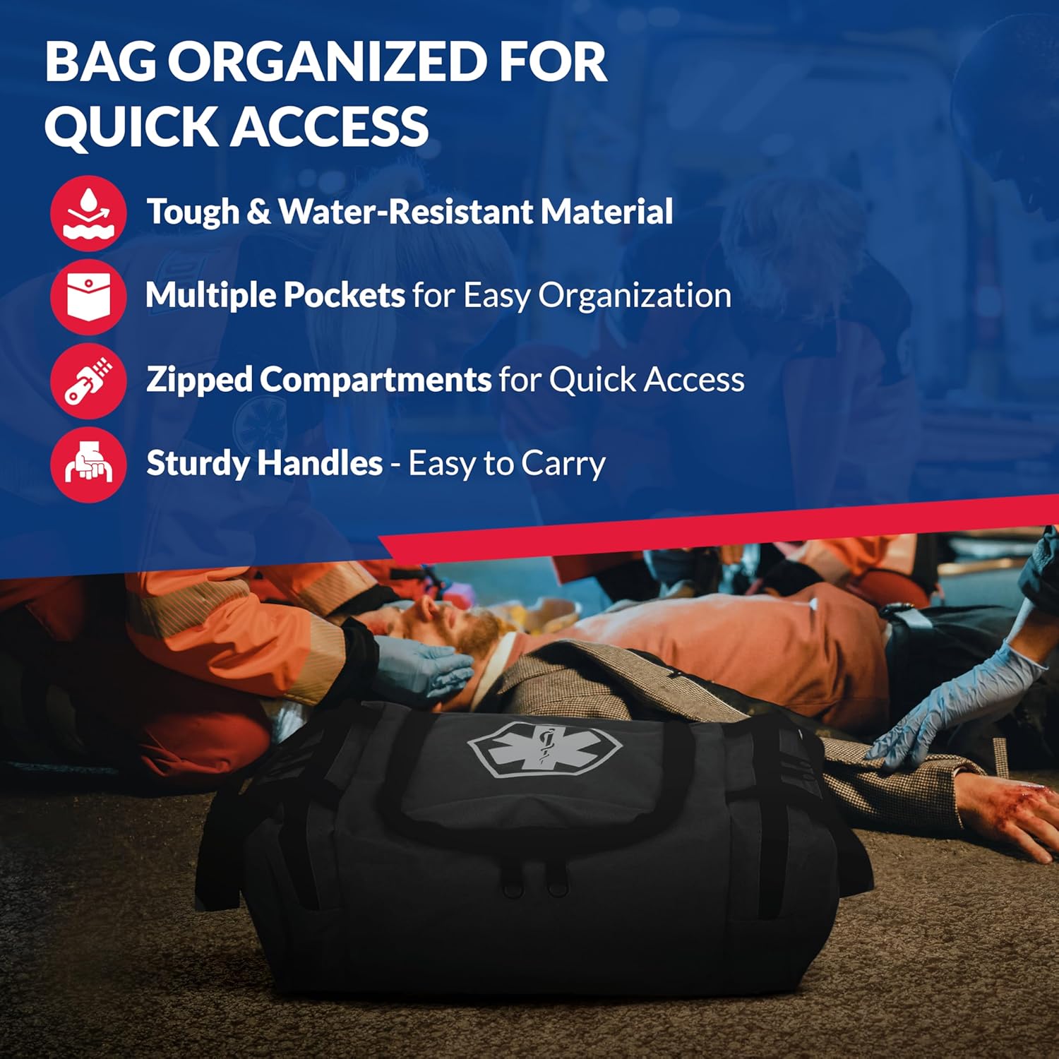 Fully Stocked First Responder Trauma Kit - We The Collective