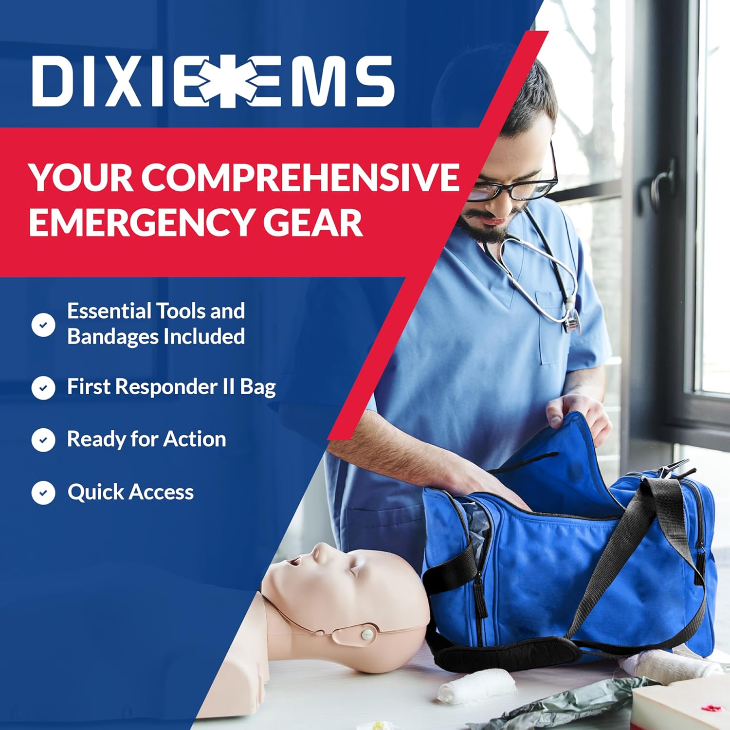 Fully Stocked First Responder Trauma Kit - We The Collective