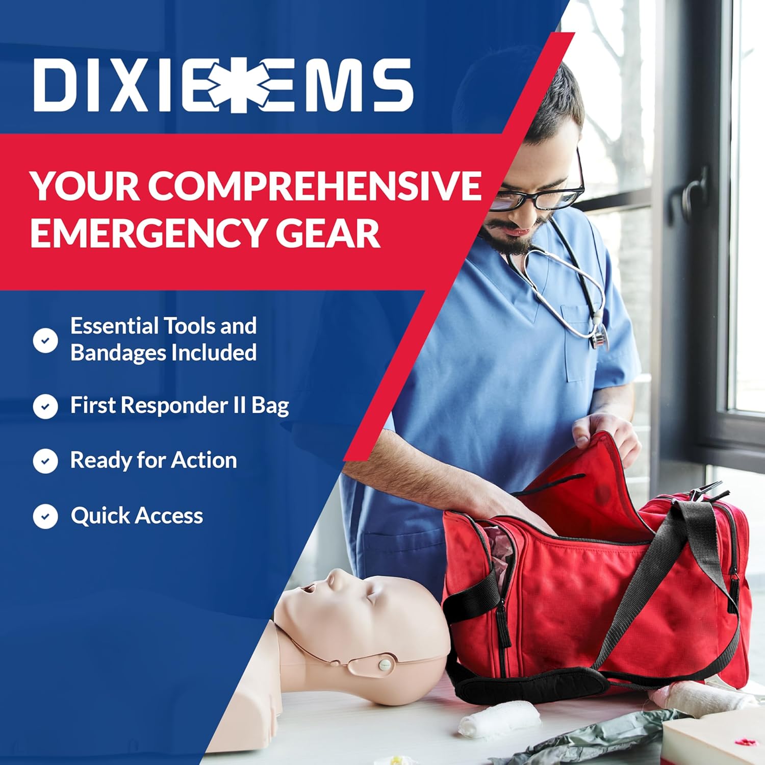 Fully Stocked First Responder Trauma Kit - We The Collective